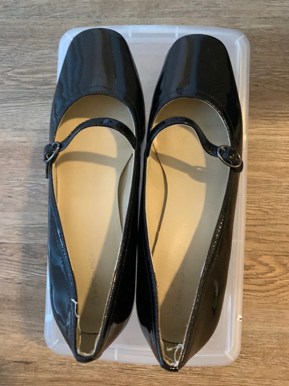 Rockport Black Patent Leather Mary Jane Heels – 2" Heel, Size 8